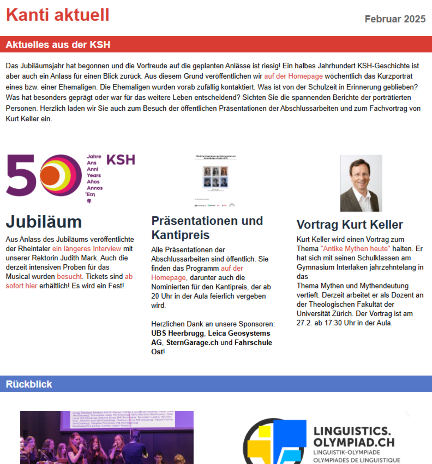 Kanti Aktuell Februar 2025