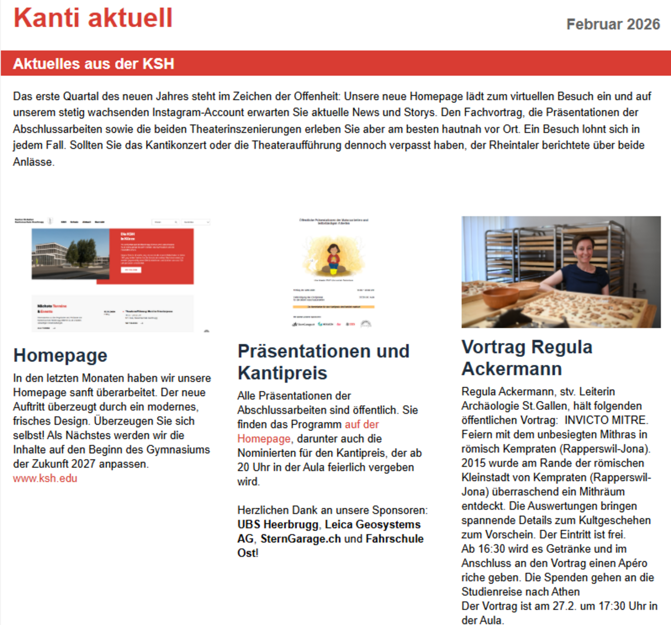 Kanti Aktuell Februar 2026