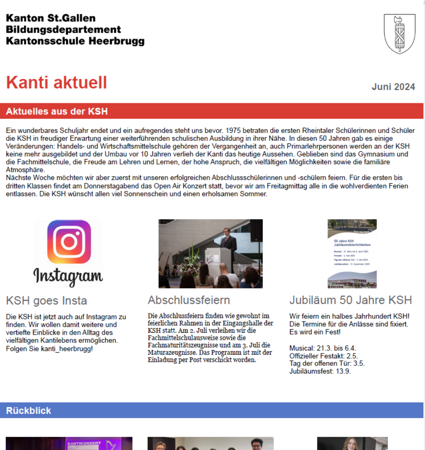 Kanti Aktuell Juni 2024